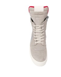 Baskets montantes en daim beiges Rick Owens