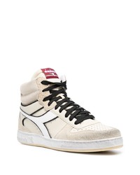 Baskets montantes en daim beiges Diadora