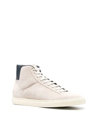 Baskets montantes en daim beiges Common Projects