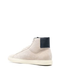 Baskets montantes en daim beiges Common Projects