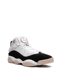 Baskets montantes en daim blanches Jordan