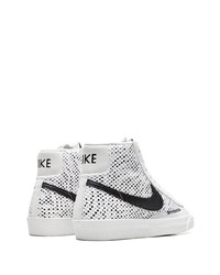 Baskets montantes en daim blanches Nike