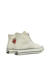 Baskets montantes en daim blanches Converse