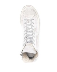 Baskets montantes en daim blanches Golden Goose