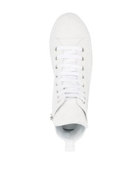 Baskets montantes en daim blanches Ann Demeulemeester