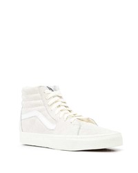 Baskets montantes en daim blanches Vans