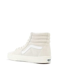 Baskets montantes en daim blanches Vans