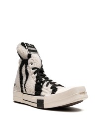 Baskets montantes en daim blanches Converse