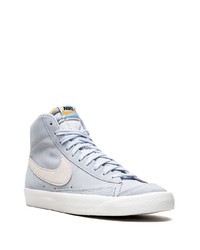 Baskets montantes en daim bleu clair Nike