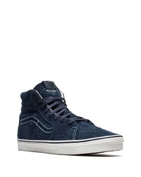 Baskets montantes en daim bleu marine Vans