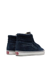 Baskets montantes en daim bleu marine Vans