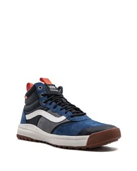 Baskets montantes en daim bleu marine Vans