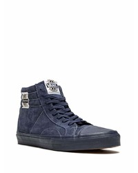 Baskets montantes en daim bleu marine Vans