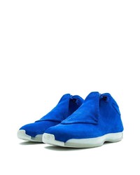 Baskets montantes en daim bleues Jordan