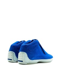 Baskets montantes en daim bleues Jordan