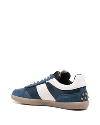 Baskets montantes en daim bleues Tod's