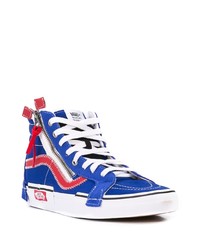 Baskets montantes en daim bleues Vans