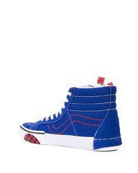 Baskets montantes en daim bleues Vans