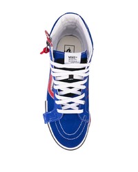 Baskets montantes en daim bleues Vans