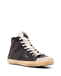 Baskets montantes en daim gris foncé Golden Goose