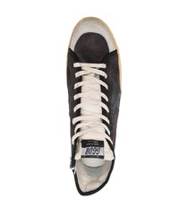 Baskets montantes en daim gris foncé Golden Goose