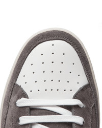 Baskets montantes en daim gris foncé Saint Laurent