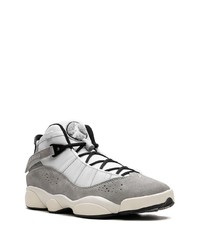 Baskets montantes en daim grises Jordan