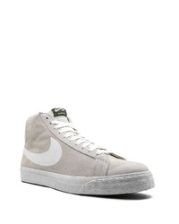 Baskets montantes en daim grises Nike