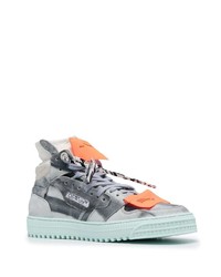 Baskets montantes en daim grises Off-White