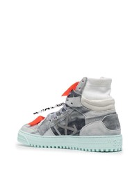 Baskets montantes en daim grises Off-White