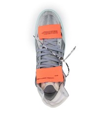 Baskets montantes en daim grises Off-White