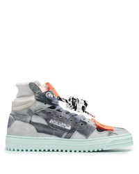 Baskets montantes en daim grises Off-White