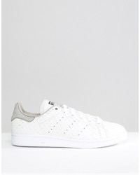 Baskets montantes en daim imprimées serpent blanches adidas