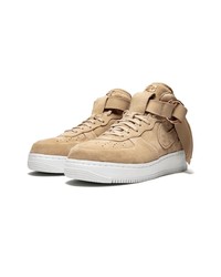 Baskets montantes en daim marron clair Nike