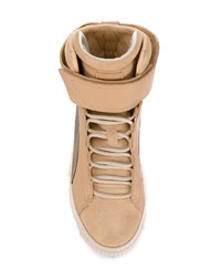 Baskets montantes en daim marron clair Puma