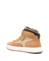 Baskets montantes en daim marron clair Timberland