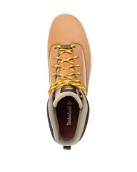 Baskets montantes en daim marron clair Timberland