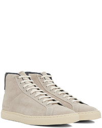 Baskets montantes en daim marron clair Common Projects