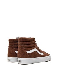 Baskets montantes en daim marron foncé Vans