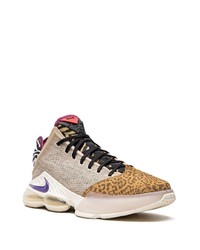 Baskets montantes en daim marron Nike