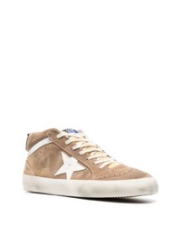 Baskets montantes en daim marron Golden Goose