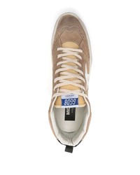 Baskets montantes en daim marron Golden Goose