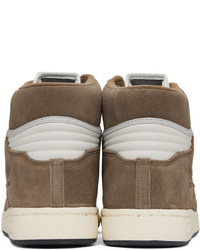 Baskets montantes en daim marron adidas Originals