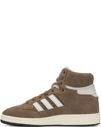 Baskets montantes en daim marron adidas Originals