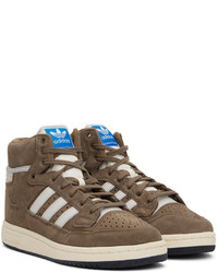 Baskets montantes en daim marron adidas Originals