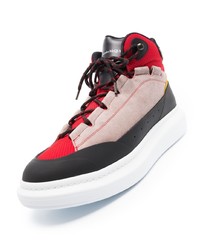 Baskets montantes en daim multicolores Alexander McQueen