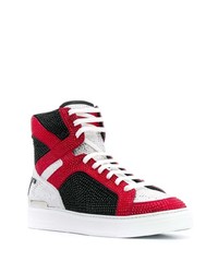 Baskets montantes en daim multicolores Philipp Plein