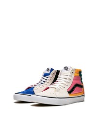 Baskets montantes en daim multicolores Vans