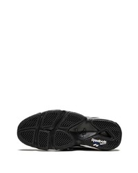 Baskets montantes en daim noires et blanches Reebok