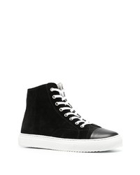 Baskets montantes en daim noires Low Brand